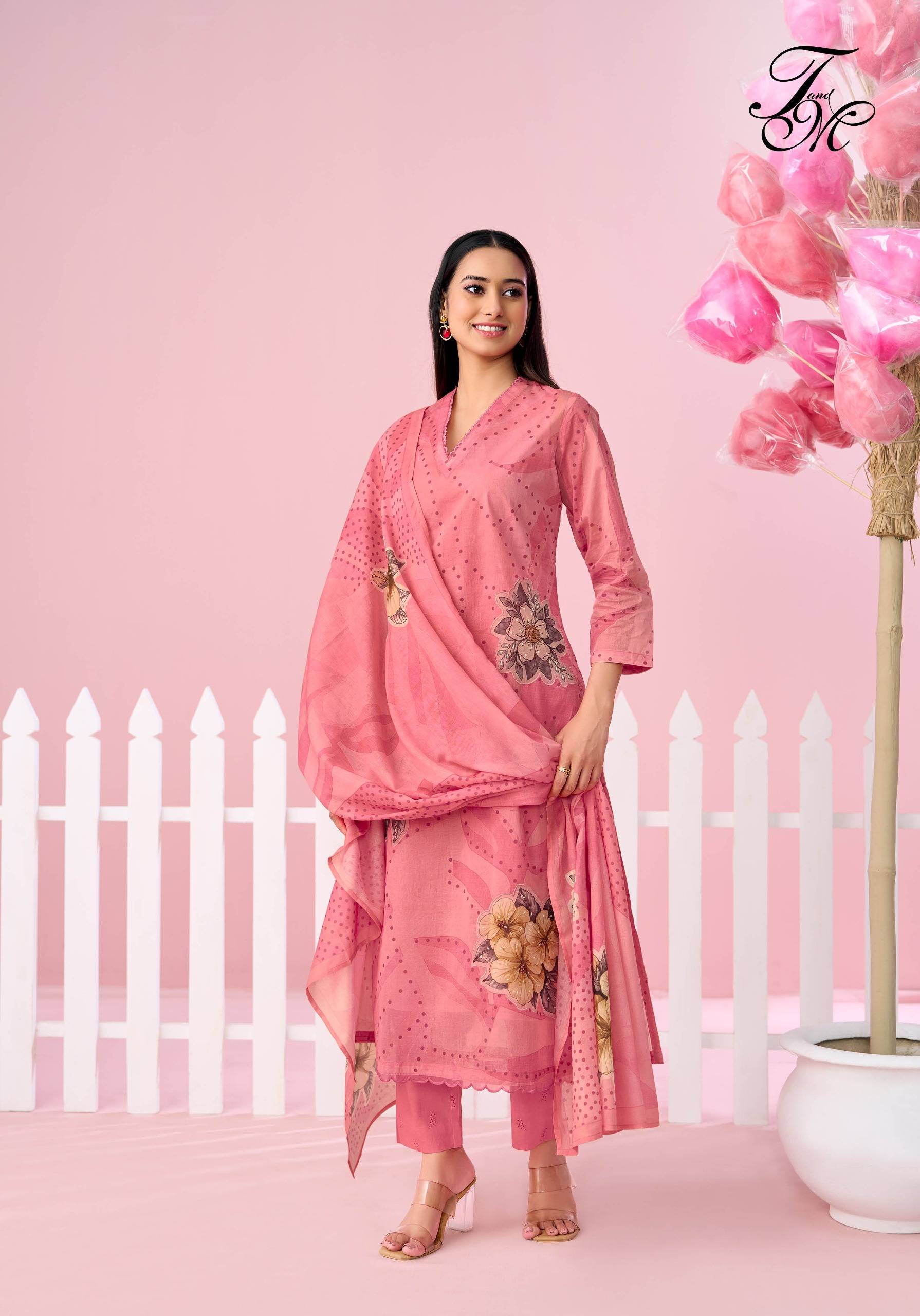 Candy walk By T And M Designer Studio Beautiful Festive Suits Colorful Stylish Fancy Casual Wear & Ethnic Wear organdie digital Dresses At Wholesale Price 